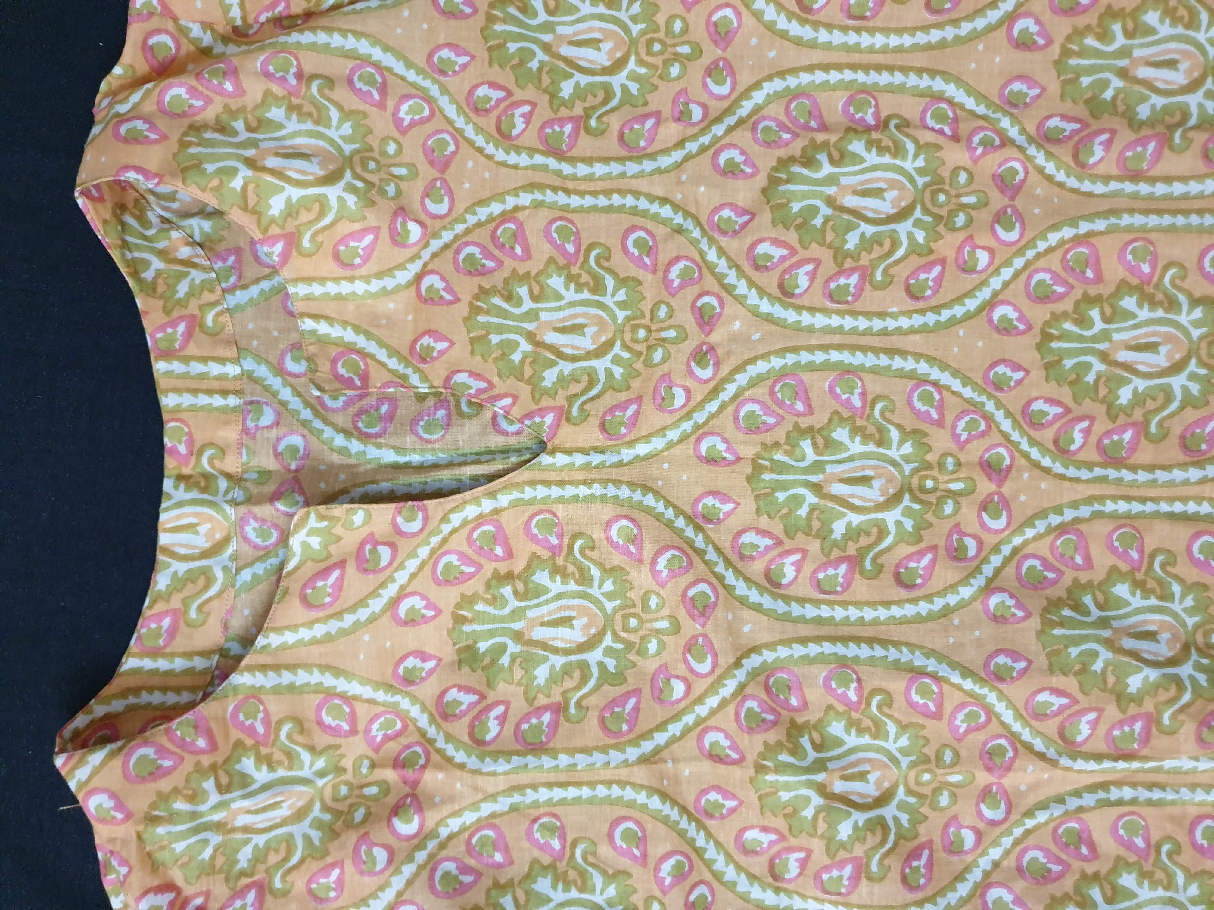 Printed Cotton Straight Kurti